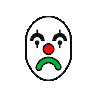 Clown Circus Sticker by DOODAD+FANDANGO