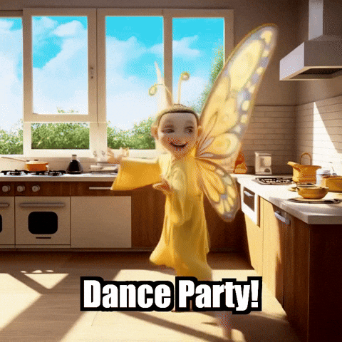Happy Dance Party GIF by BuddhaFlyJourney