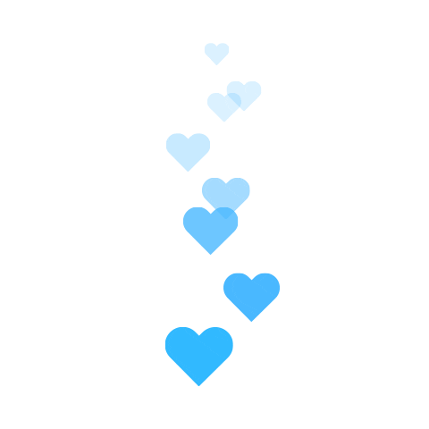 wellage giphyupload heart 하트 blueheart Sticker