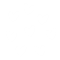 White Heart Love Sticker