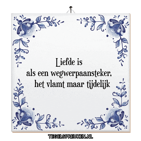 Hart Nl Sticker by Tegelspreuken.nl