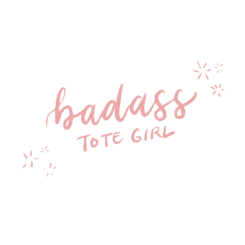 licangina giphyupload lettering badass tote girl Sticker