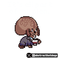 Big Brain Success Sticker by HotDogs