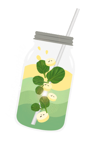 green smoothie blender Sticker by Snackies
