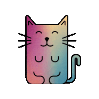 Cat Sticker by The Arcoíris Design Co