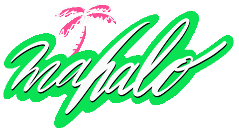 Thanks Hawaii Sticker by ERICA824