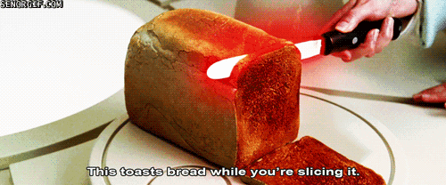 knife bread GIF by Cheezburger