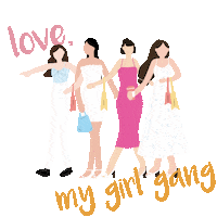 Galentines Day Girls Sticker by Bash Clothing