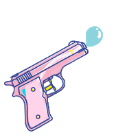 Sticker Gun Sticker by Nevi Ayu E.