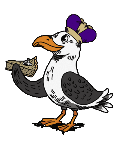 Summer Seagull Sticker by James Madison University