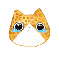 Sad Fat Cat Sticker by jessthechen
