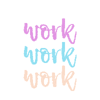 working hard work work work Sticker by White Deer