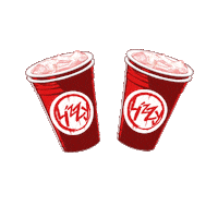 stayfleegetlizzy party red copa cups Sticker