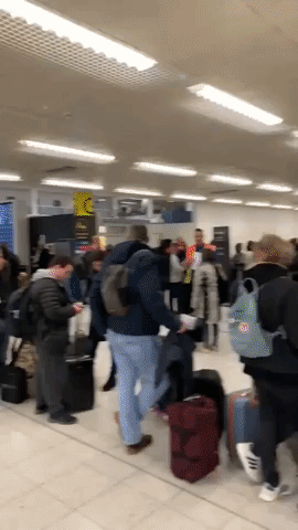 Passengers Stranded After Storm Ciara Causes Delays and Cancellations at Gatwick Airport