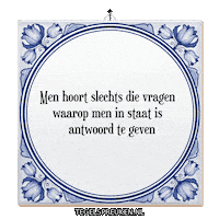 Nl Wijsheid Sticker by Tegelspreuken.nl