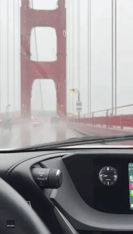 Golden Gate Bridge 'Whistles' as Record Rainfall Hits Bay Area