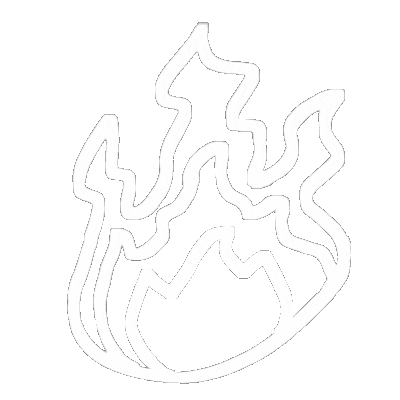 Fire Monochrome Sticker