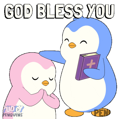 Bless Good Friday Sticker by Pudgy Penguins