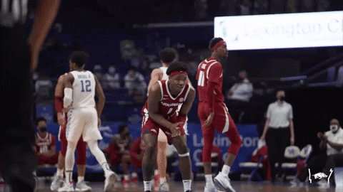 Ncaa Basketball Applause GIF by Arkansas Razorbacks