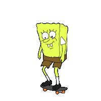 skate spongebob Sticker by vienna pitts