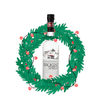 Merry Christmas Sticker by Broken Shed Vodka