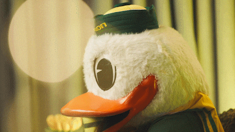 Oregon Duck Go Ducks GIF by University of Oregon