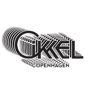 Cikkel logo design cycling copenhagen Sticker