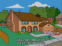 homer simpson house GIF