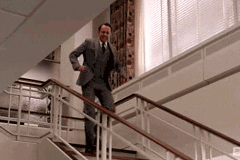 mad men stairs GIF