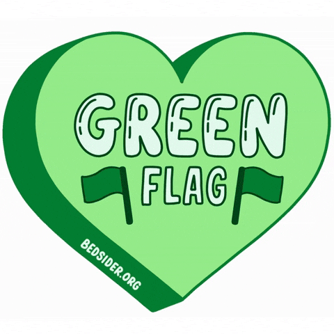 Green Flag Yes GIF by Bedsider