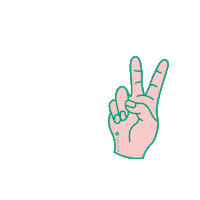 Thread Peace Sign Sticker by Thread Wallets