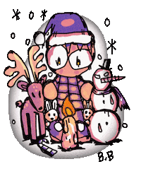 gbuckp christmas snow deer gbuck Sticker