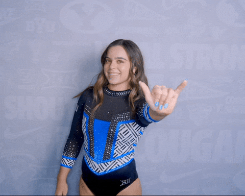 Gymnastics GIF by BYU Cougars