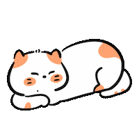 Sleepy Cat Sticker