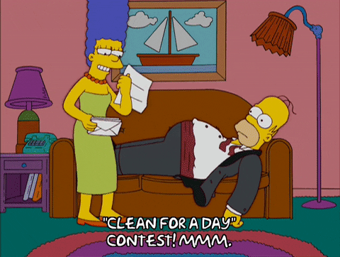 Laying Down Season 17 GIF by The Simpsons