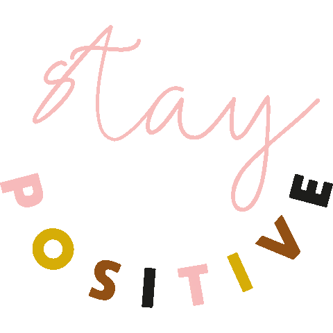Happy Positivity Sticker by Caroline Gardner