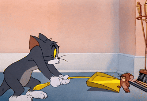 StruggleStrainAndStrength giphyupload cat tom mouse GIF