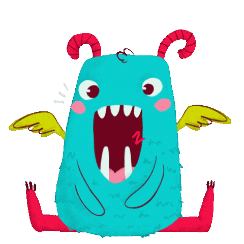 anastasiyapozdeeva giphyupload monster sleepy zzz Sticker