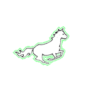 Neon Running Sticker