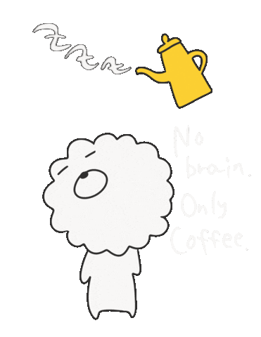 Tired Coffee Sticker
