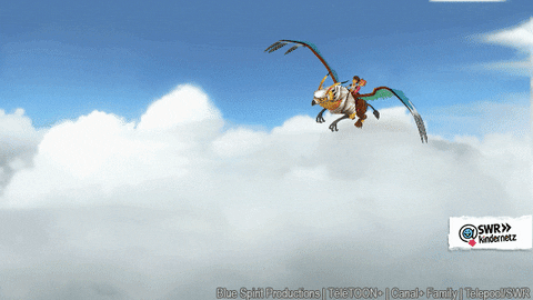 animation flying GIF by SWR Kindernetz
