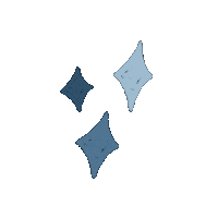 jooahn blue stars magic sparkle Sticker