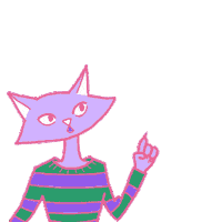 Cat New Post Sticker
