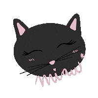 martasprojectart cat kitty gato blackcat Sticker