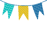 Banner Flags Sticker by Margrit Co.