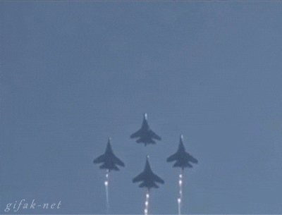 airshow russian knights GIF