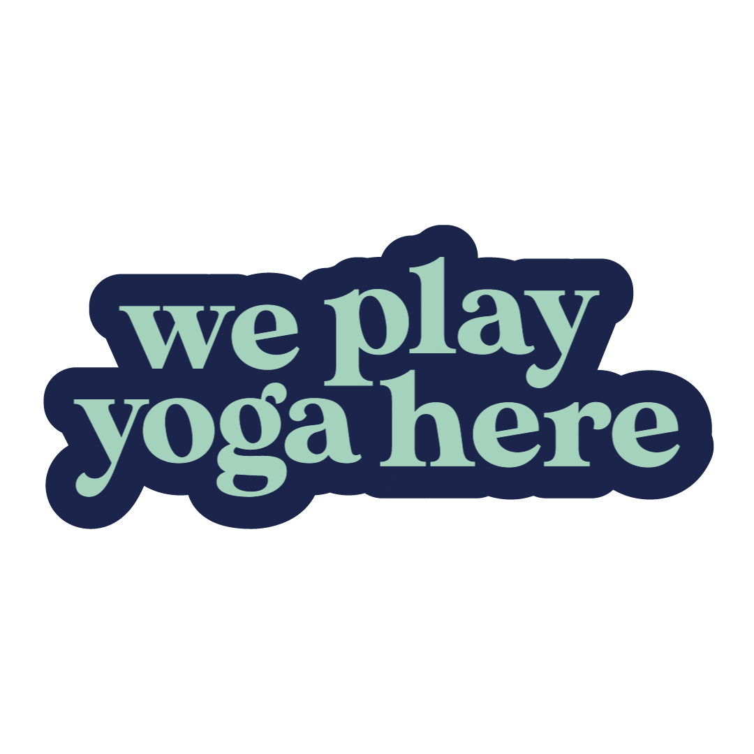 nandayogafw giphyupload fun play yoga Sticker