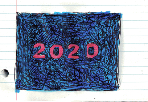 New Year Goodbye GIF by Danielle Chenette