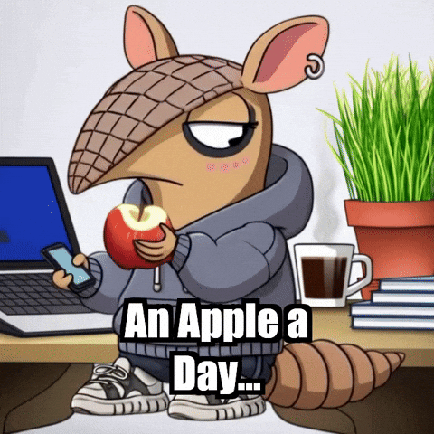 Work From Home Apple GIF by Chillo Dillo