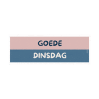 Dinsdag Sticker by DOE Support